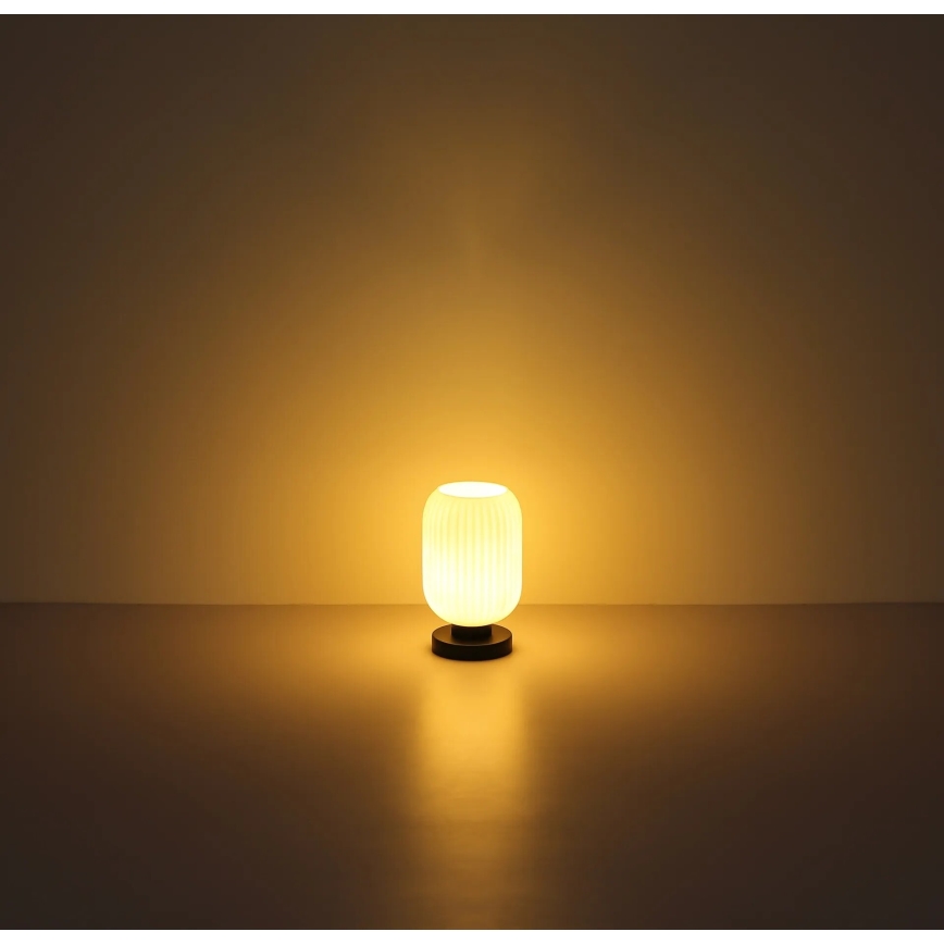 Globo - Candeeiro de mesa 1xE27/40W/230V branco