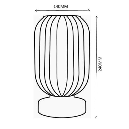 Globo - Candeeiro de mesa 1xE27/40W/230V roxo