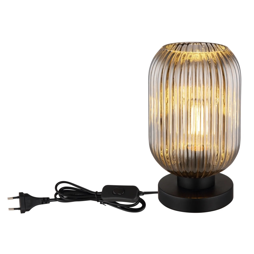Globo - Candeeiro de mesa 1xE27/40W/230V cinzento
