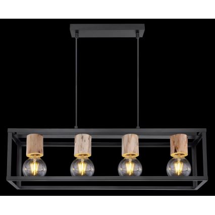 Globo - Candelabro num fio 4xE27/60W/230V