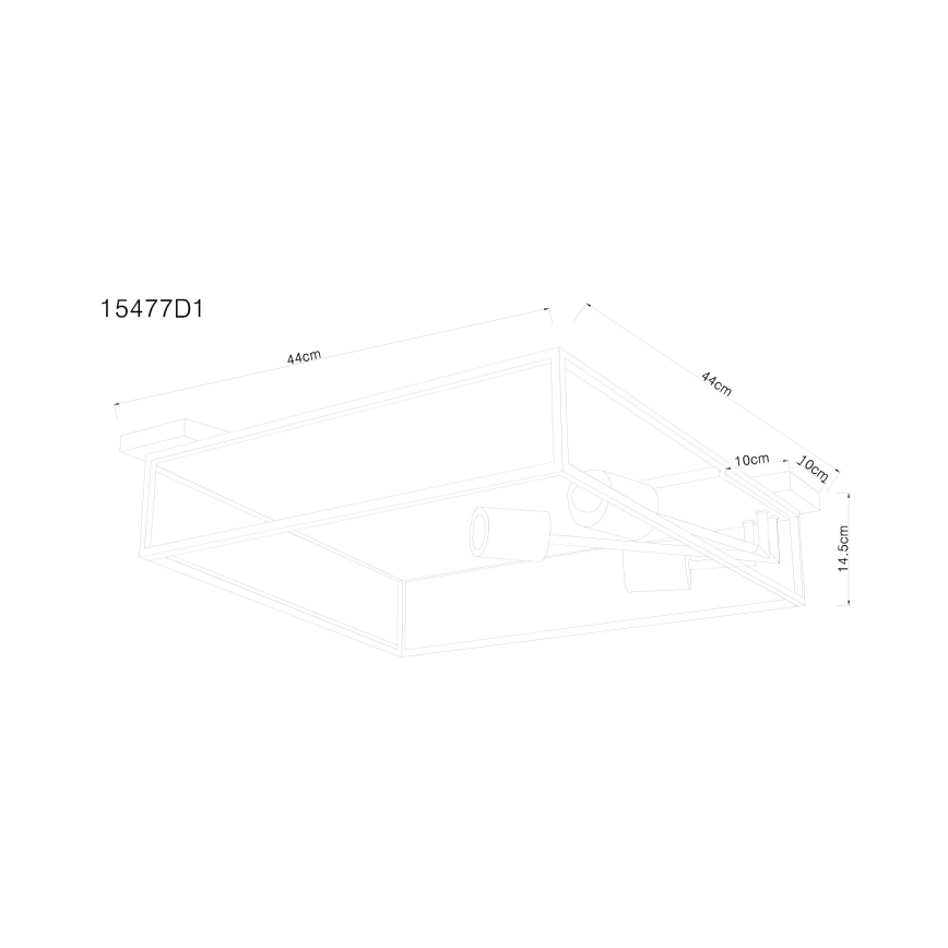Globo - Luz de teto 3xE27/60W/230V