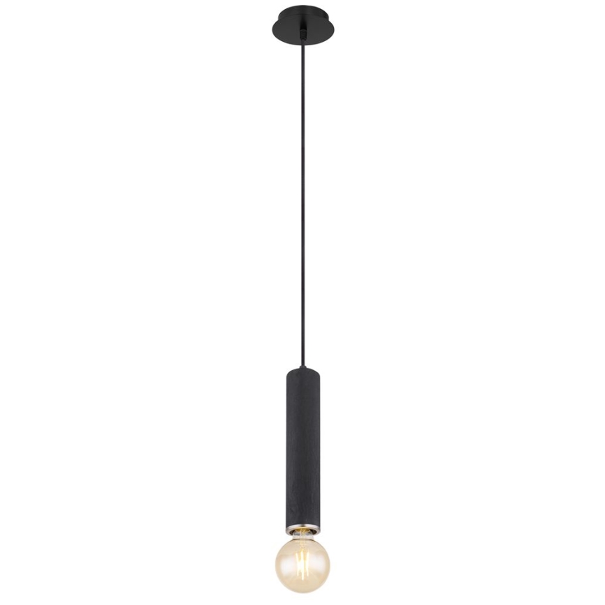 Globo - Candelabro suspenso 1xE27/60W/230V madeira preta