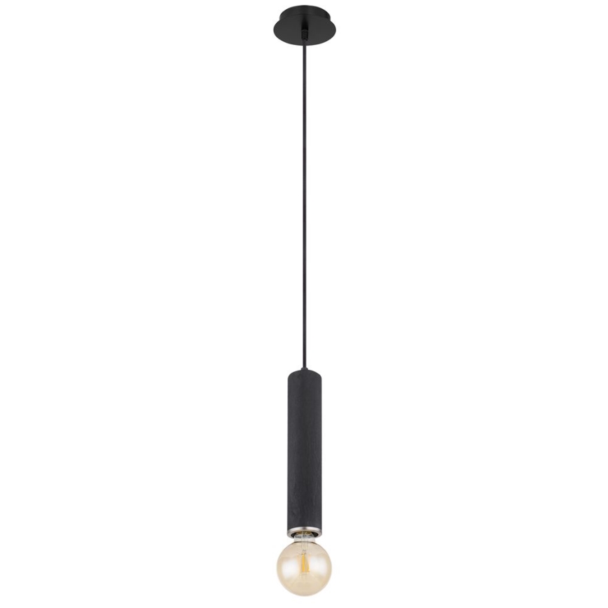 Globo - Candelabro suspenso 1xE27/60W/230V madeira preta