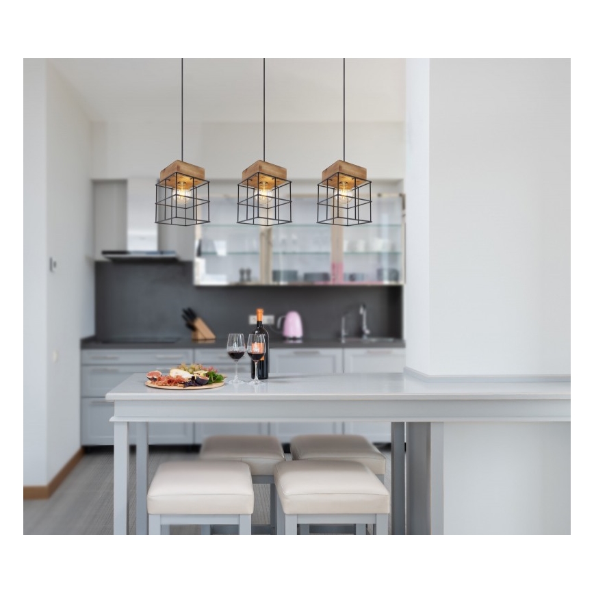 Globo - Candelabro suspenso 3xE27/60W/230V