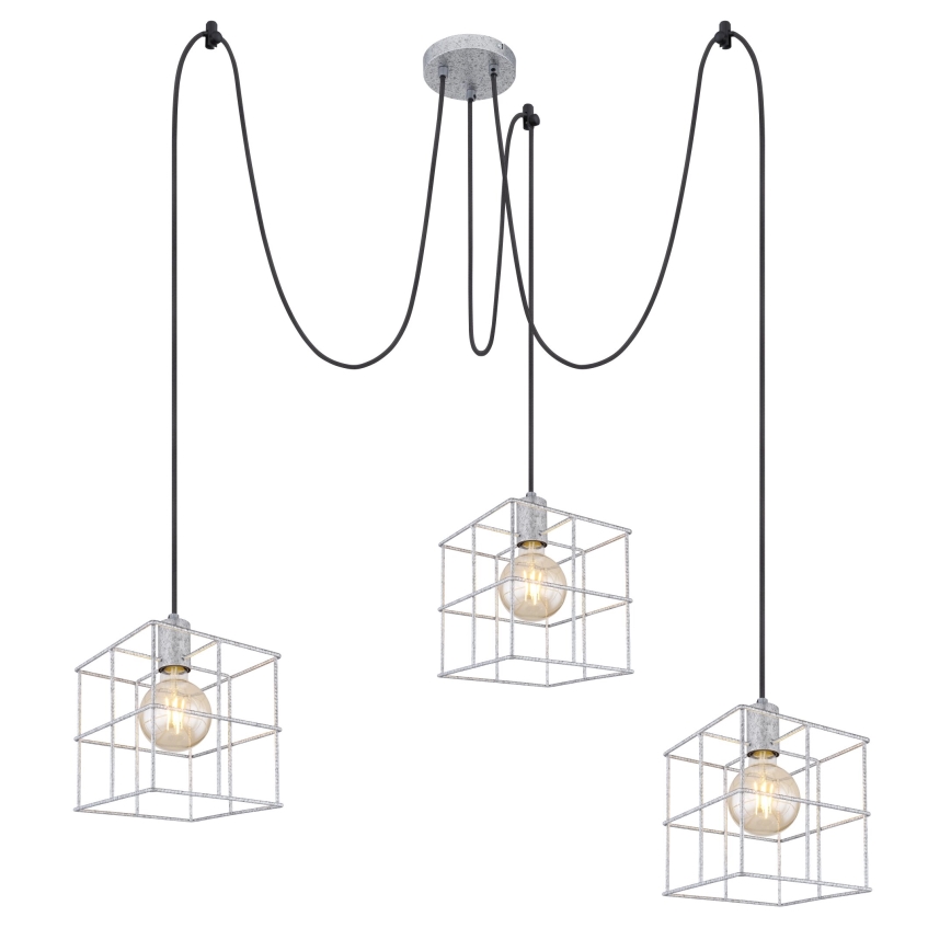 Globo 15530Z-3H1 - Candeeiro suspenso MERRIL 3xE27/60W/230V