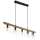Globo 15532-5H - Lustre suspenso por cabo KIRA 5xE14/40W/230V preto/castanho