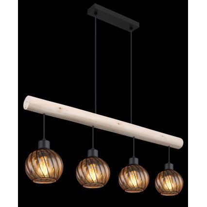 Globo - Candelabro suspenso 4xE27/15W/230V