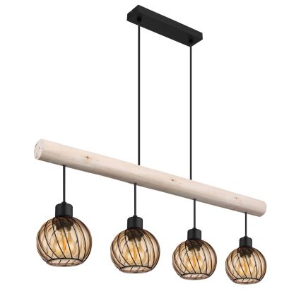 Globo - Candelabro suspenso 4xE27/15W/230V