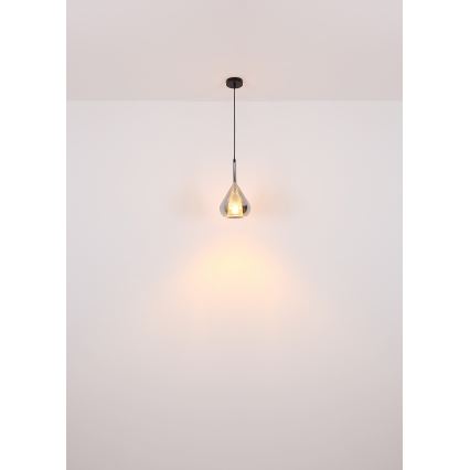 Globo - Candeeiro suspenso 1xE27/60W/230V diâmetro 20 cm preto