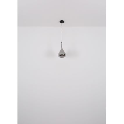 Globo - Candeeiro suspenso 1xE27/60W/230V diâmetro 20 cm preto
