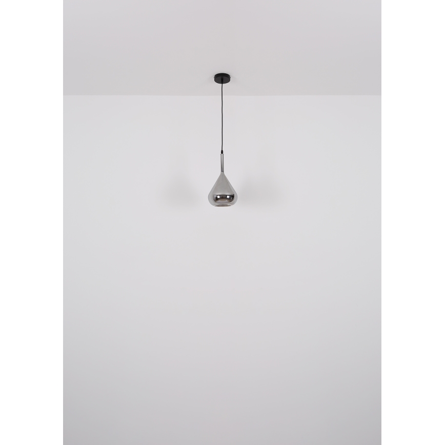 Globo - Candeeiro suspenso 1xE27/60W/230V diâmetro 20 cm preto