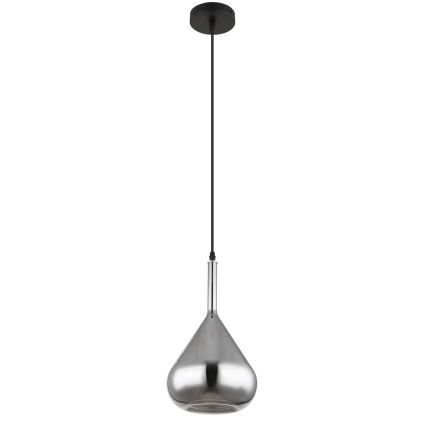 Globo - Candeeiro suspenso 1xE27/60W/230V diâmetro 20 cm preto