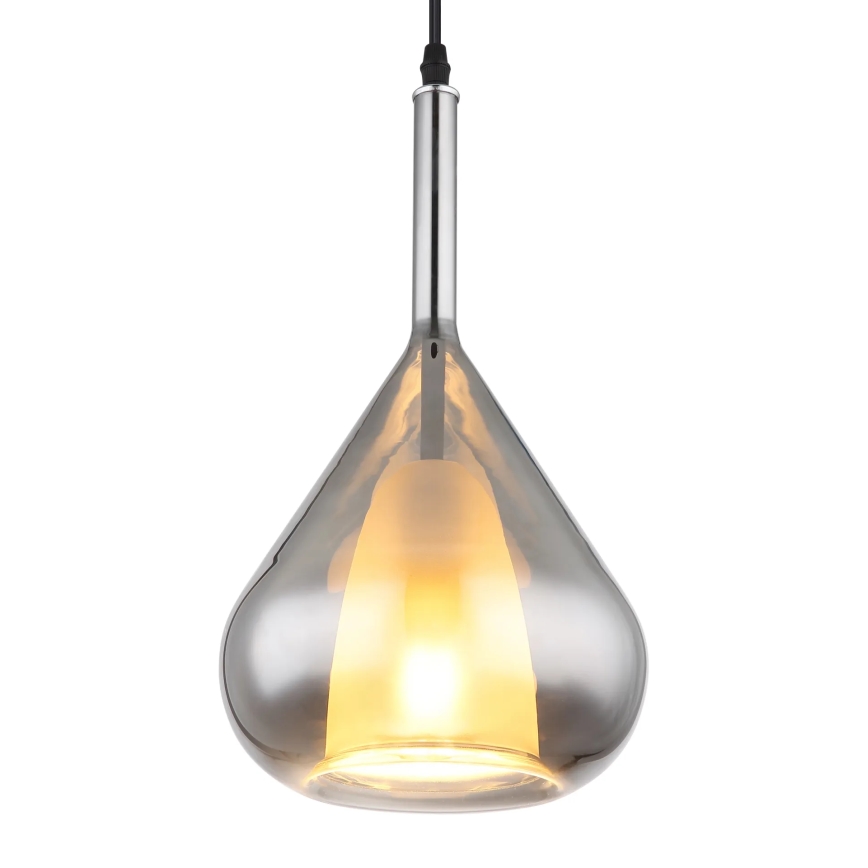 Globo - Candeeiro suspenso 1xE27/60W/230V diâmetro 20 cm preto