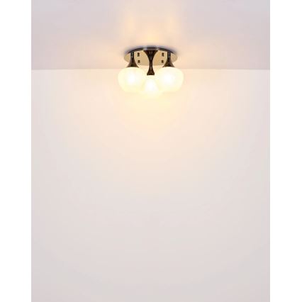 Globo - Candeeiro integrado 3xE27/40W/230V antracite