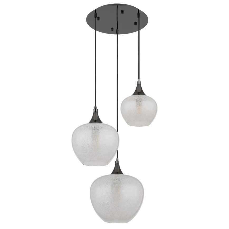 Globo - Candeeiro suspenso 3xE27/40W/230V branco/antracite