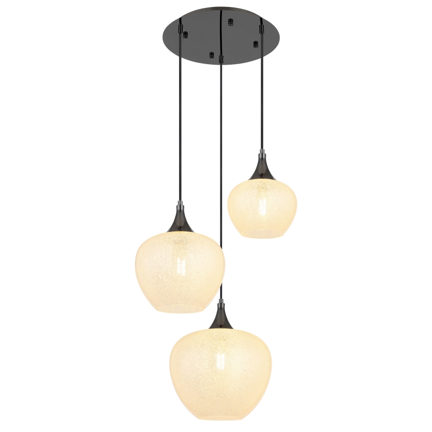 Globo - Candeeiro suspenso 3xE27/40W/230V branco/antracite