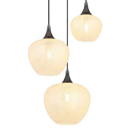 Globo - Candeeiro suspenso 3xE27/40W/230V branco/antracite