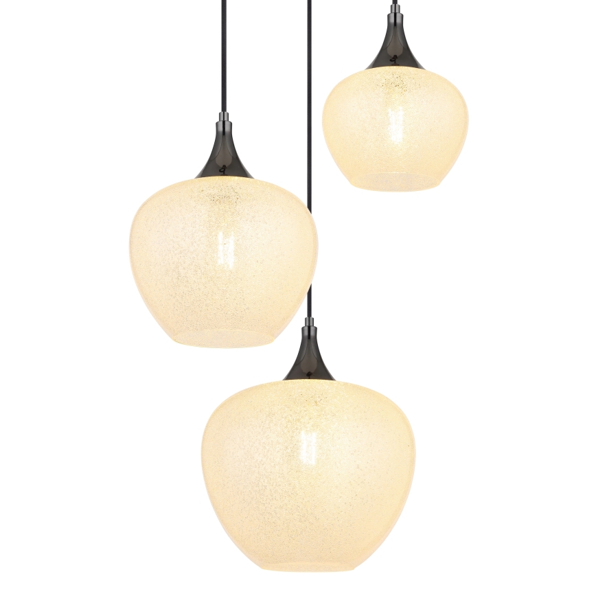 Globo - Candeeiro suspenso 3xE27/40W/230V branco/antracite