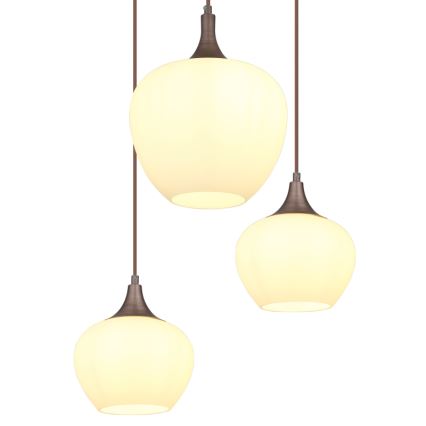 Globo - Candeeiro suspenso 6xE27/40W/230V branco