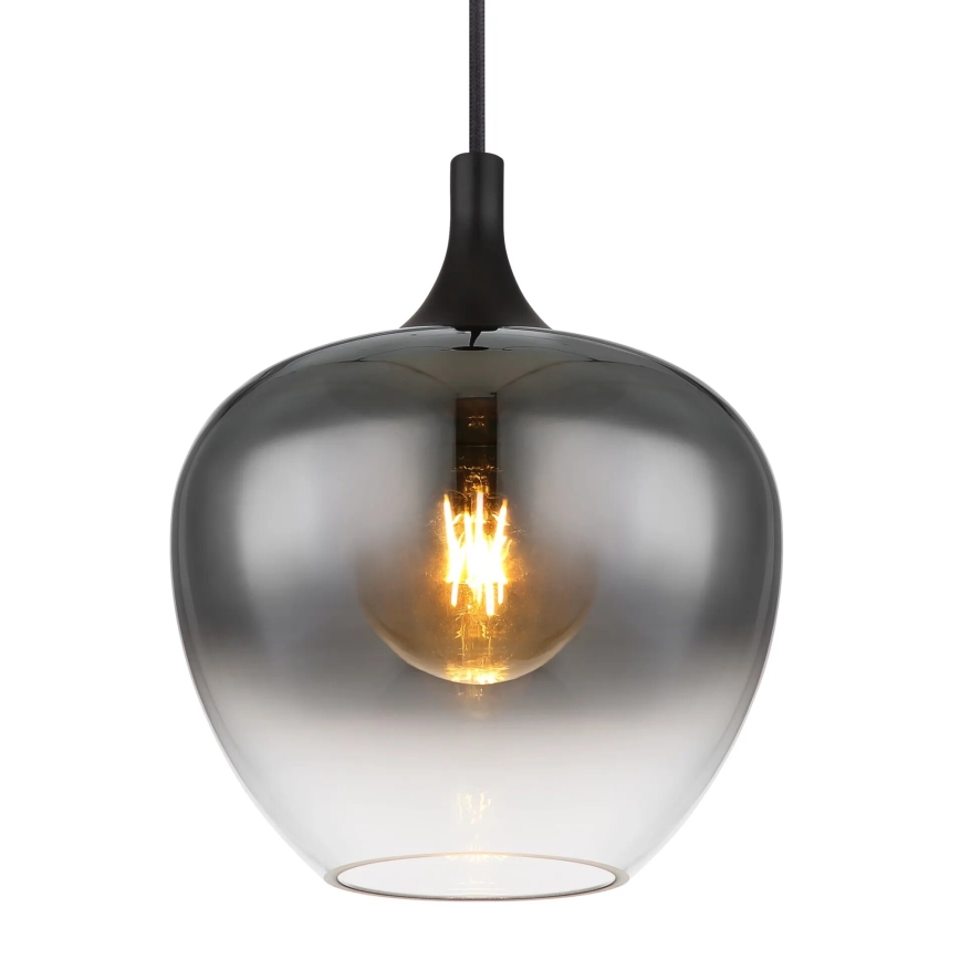 Globo - Candeeiro suspenso 1xE27/40W/230V diâmetro 24 cm preto