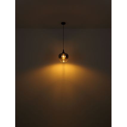 Globo - Candeeiro suspenso 1xE27/60W/230V diâmetro 29 cm preto