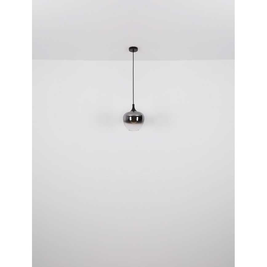 Globo - Candeeiro suspenso 1xE27/60W/230V diâmetro 29 cm preto