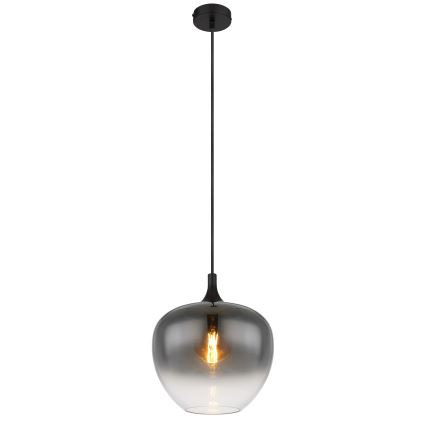 Globo - Candeeiro suspenso 1xE27/60W/230V diâmetro 29 cm preto