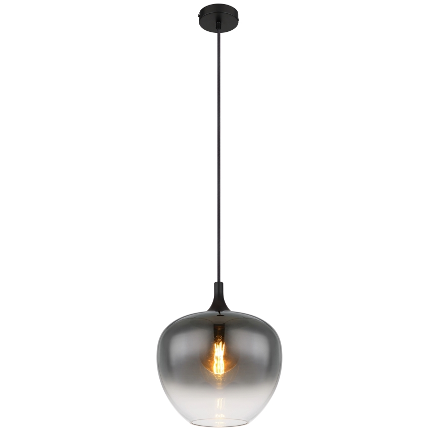 Globo - Candeeiro suspenso 1xE27/60W/230V diâmetro 29 cm preto