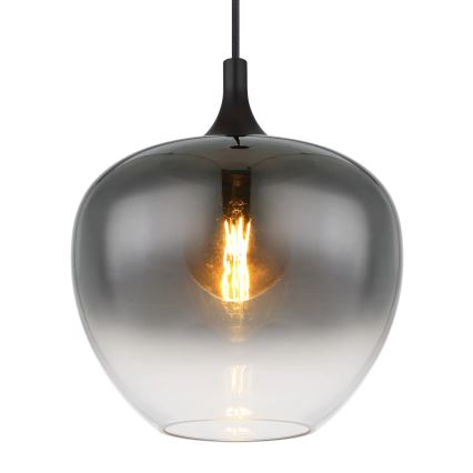 Globo - Candeeiro suspenso 1xE27/60W/230V diâmetro 29 cm preto