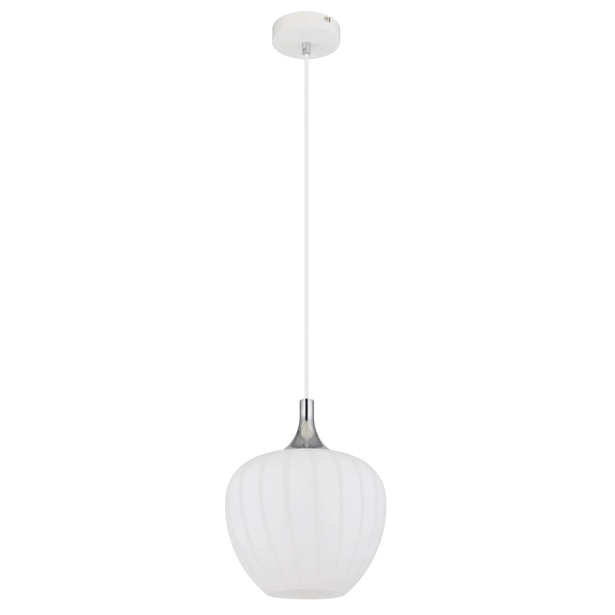 Globo - Candeeiro suspenso 1xE27/60W/230V diâmetro 24 cm branco