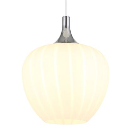 Globo - Candeeiro suspenso 1xE27/60W/230V diâmetro 24 cm branco