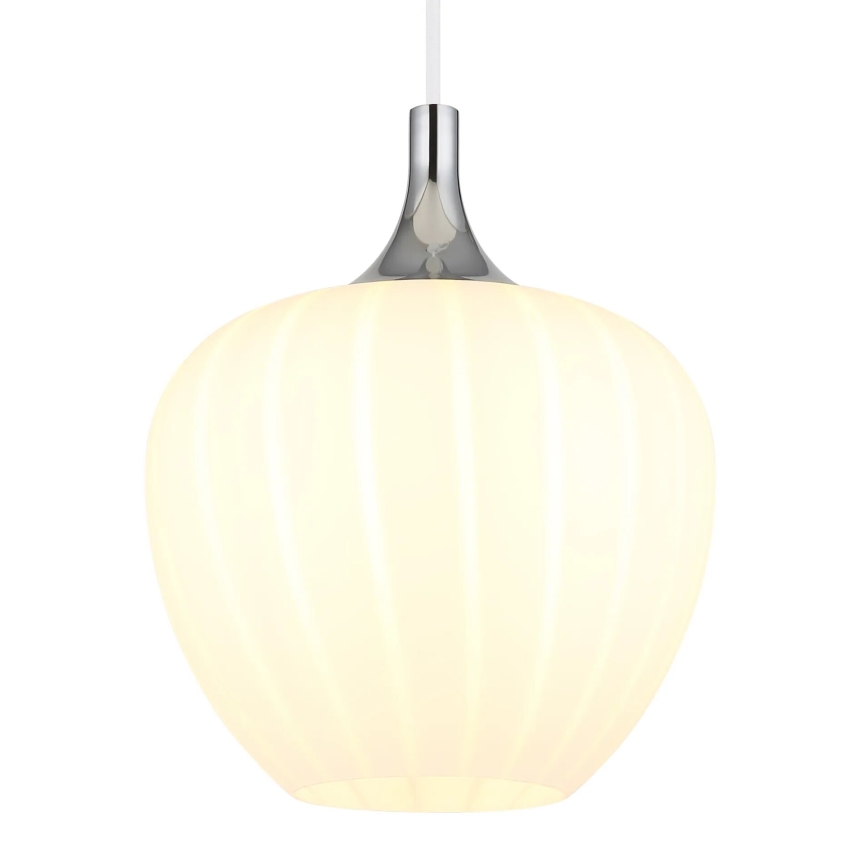 Globo - Candeeiro suspenso 1xE27/60W/230V diâmetro 24 cm branco