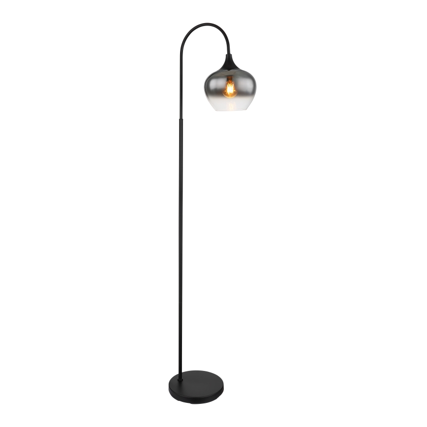 Globo - Candeeiro de chão 1xE27/40W/230V preto/fumado