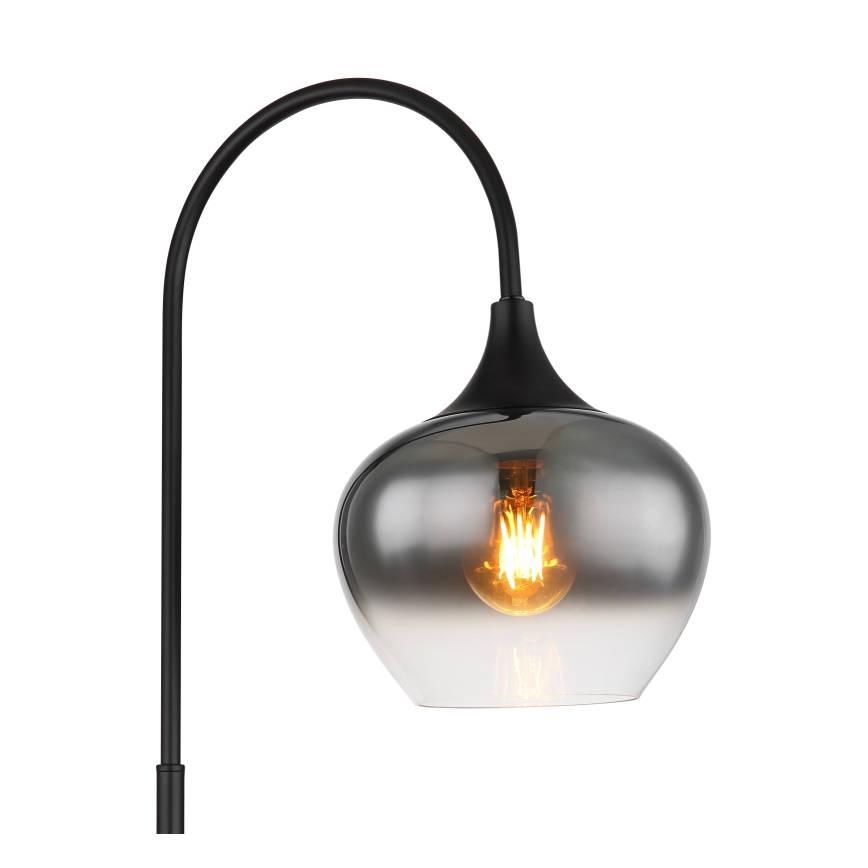 Globo - Candeeiro de chão 1xE27/40W/230V preto/fumado