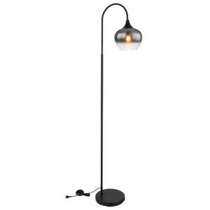 Globo - Candeeiro de chão 1xE27/40W/230V preto/fumado