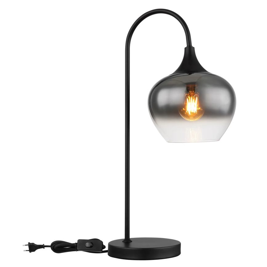 Globo - Candeeiro de mesa 1xE27/40W/230V preto