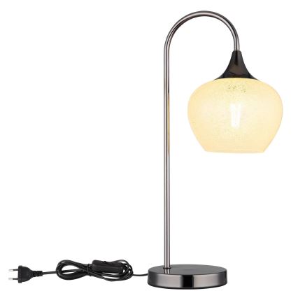 Globo - Candeeiro de mesa 1xE27/40W/230V branco/antracite