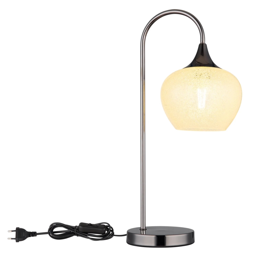 Globo - Candeeiro de mesa 1xE27/40W/230V branco/antracite