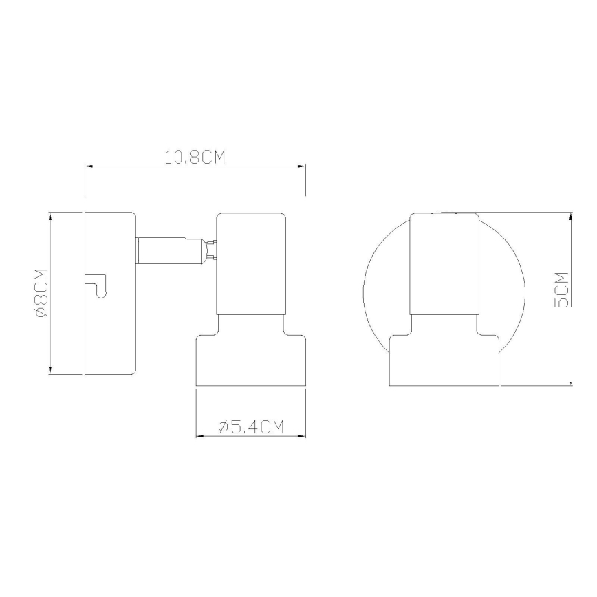 Globo - Candeeiro de mesa 1xE27/40W/230V branco/antracite