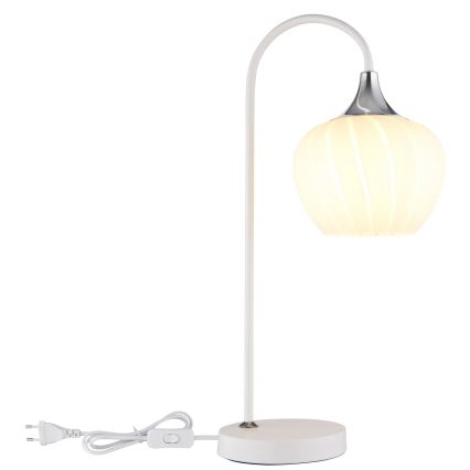 Globo - Candeeiro de mesa 1xE27/40W/230V branco