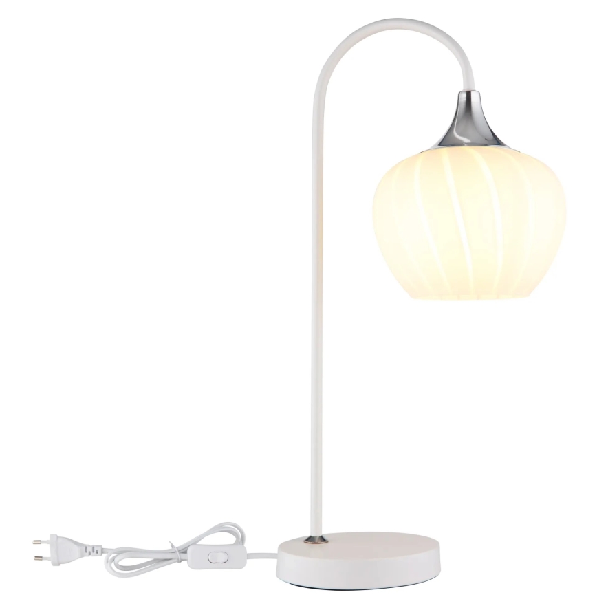 Globo - Candeeiro de mesa 1xE27/40W/230V branco