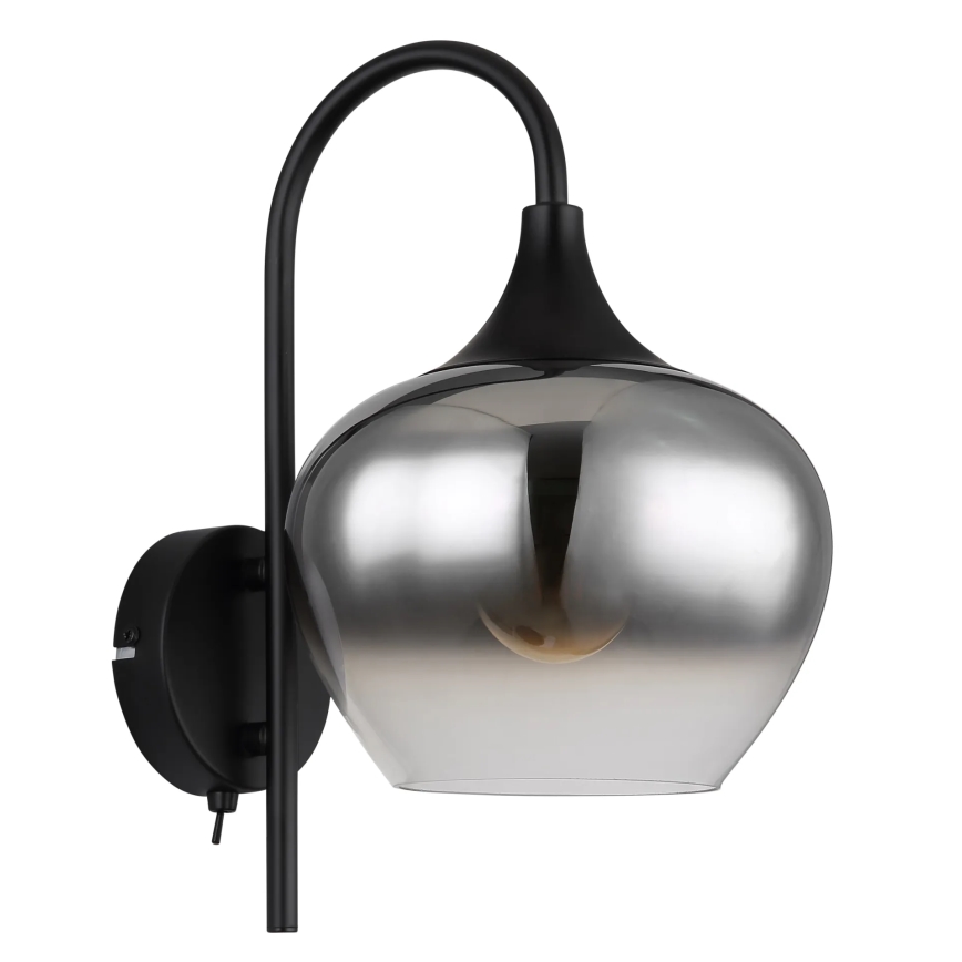 Globo - Candeeiro de parede 1xE27/40W/230V preto