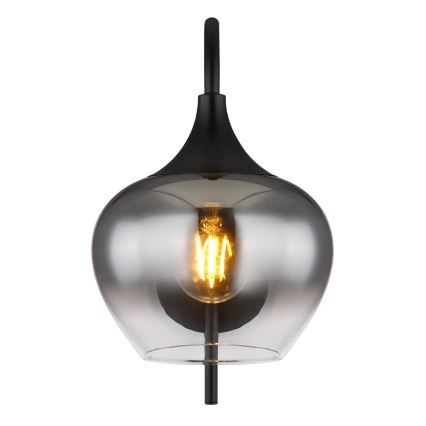 Globo - Candeeiro de parede 1xE27/40W/230V preto
