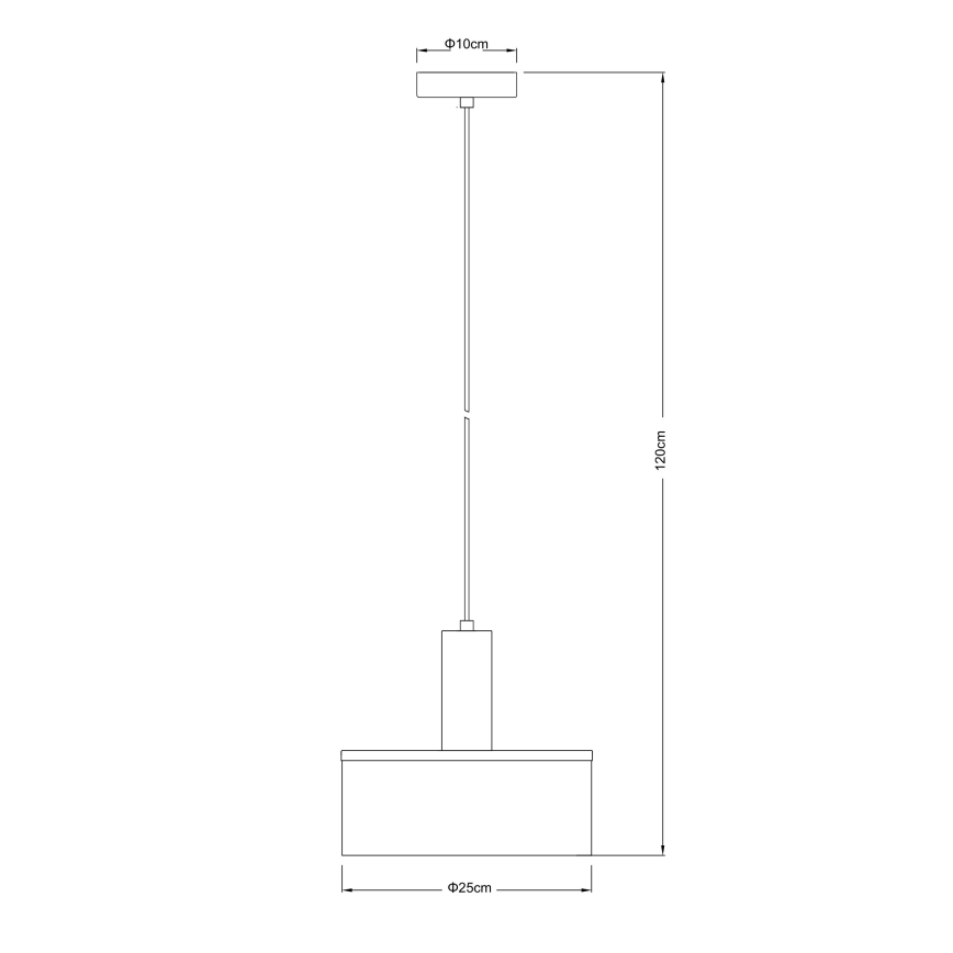 Globo - Candelabro suspenso 1xE27/15W/230V