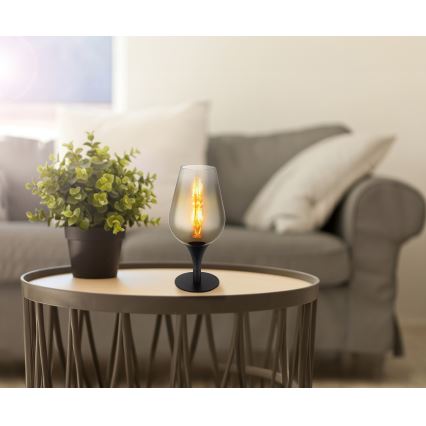 Globo - Candeeiro de mesa 1xE27/40W/230V diâmetro 15 cm dourado