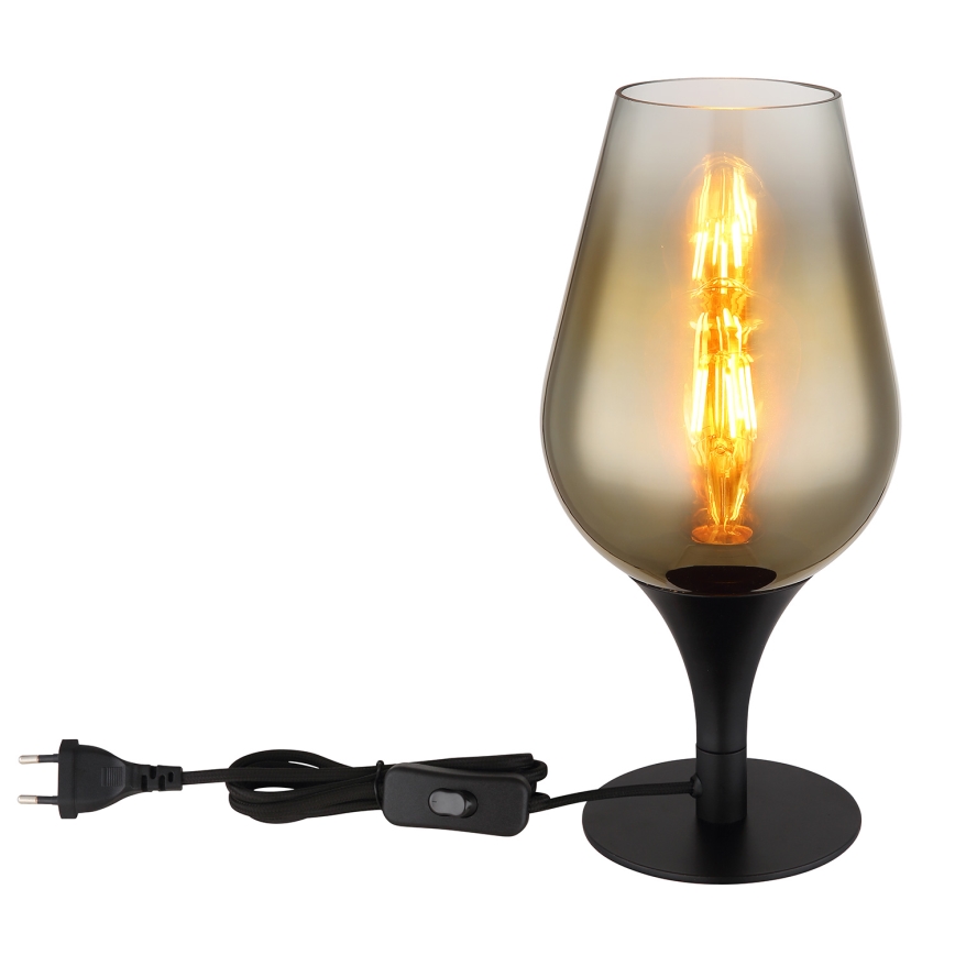 Globo - Candeeiro de mesa 1xE27/40W/230V diâmetro 15 cm dourado
