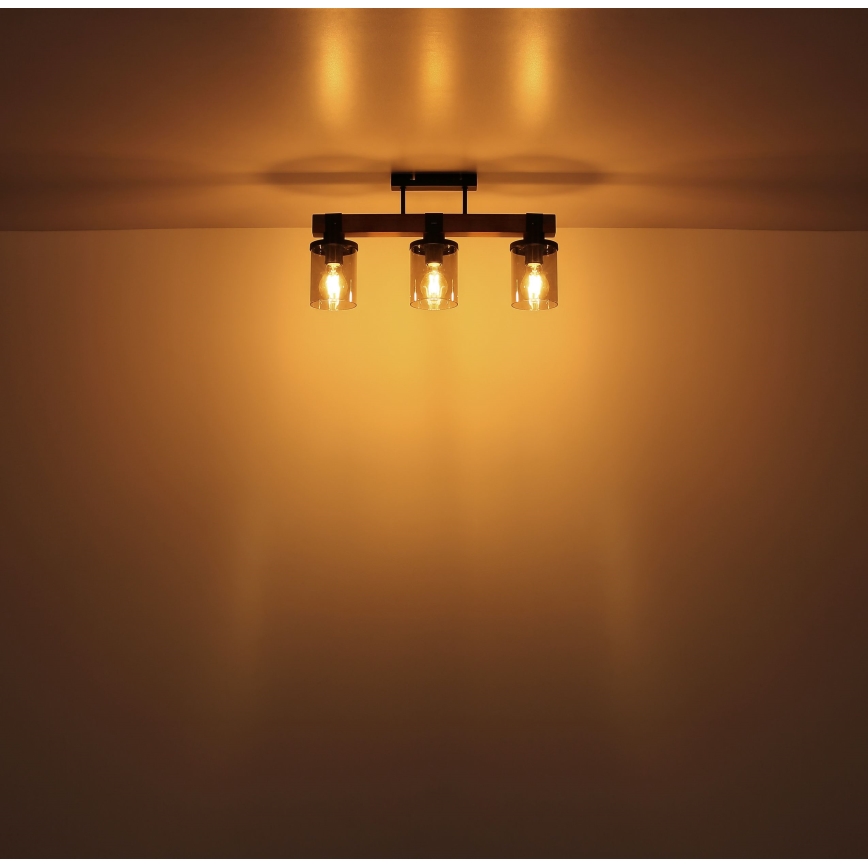 Globo - Candelabro integrado 3xE27/60W/230V carvalho