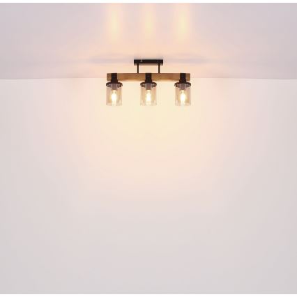 Globo - Candelabro integrado 3xE27/60W/230V carvalho
