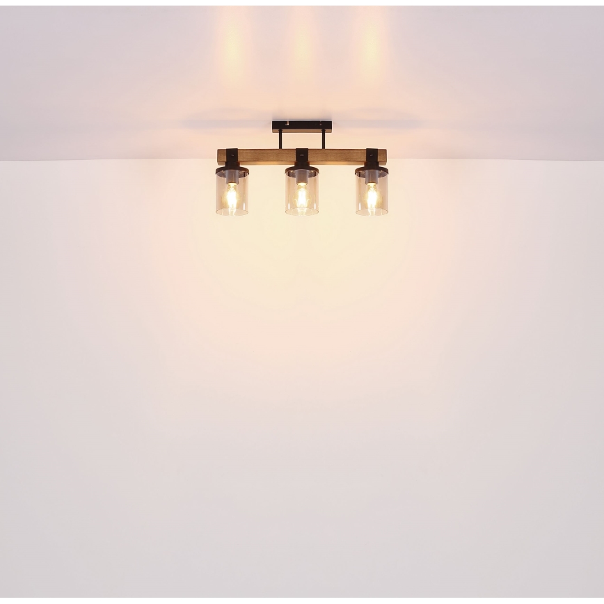 Globo - Candelabro integrado 3xE27/60W/230V carvalho