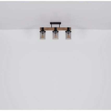 Globo - Candelabro integrado 3xE27/60W/230V carvalho